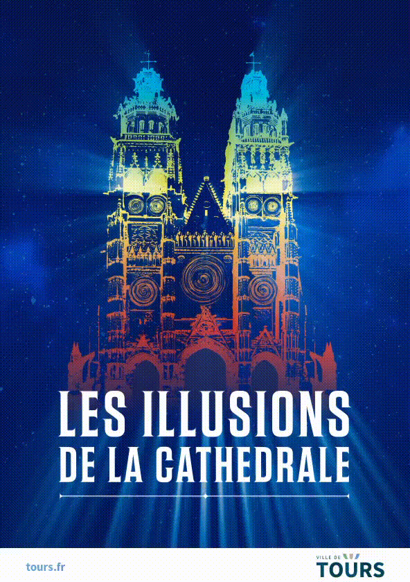 Affiche offre touristique - Les illusions de la cathédrale de Tours - Imageimages